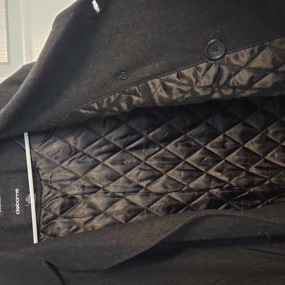 Men's black peacoat - Picture 6 of 6